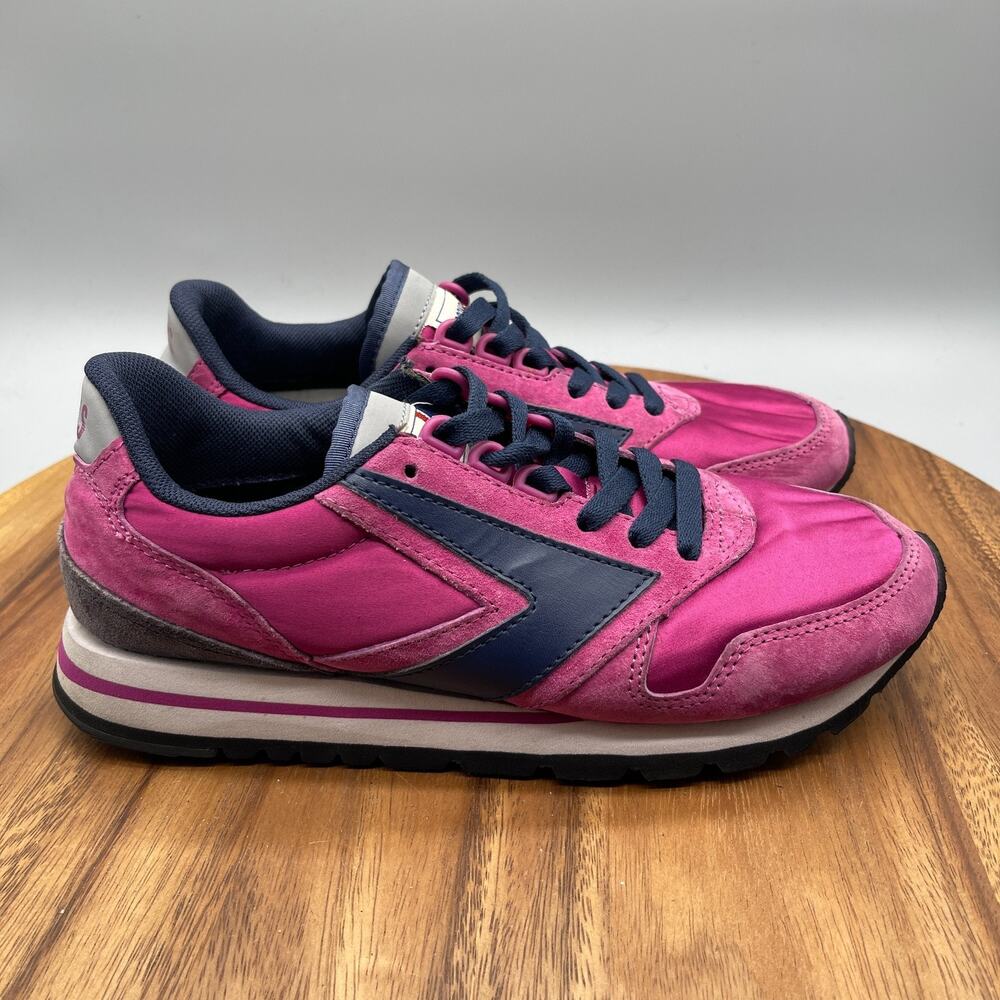 Brooks Heritage Chariot Shoes Womens 8.5 Pink Suede Athletic Running Comfort Gym